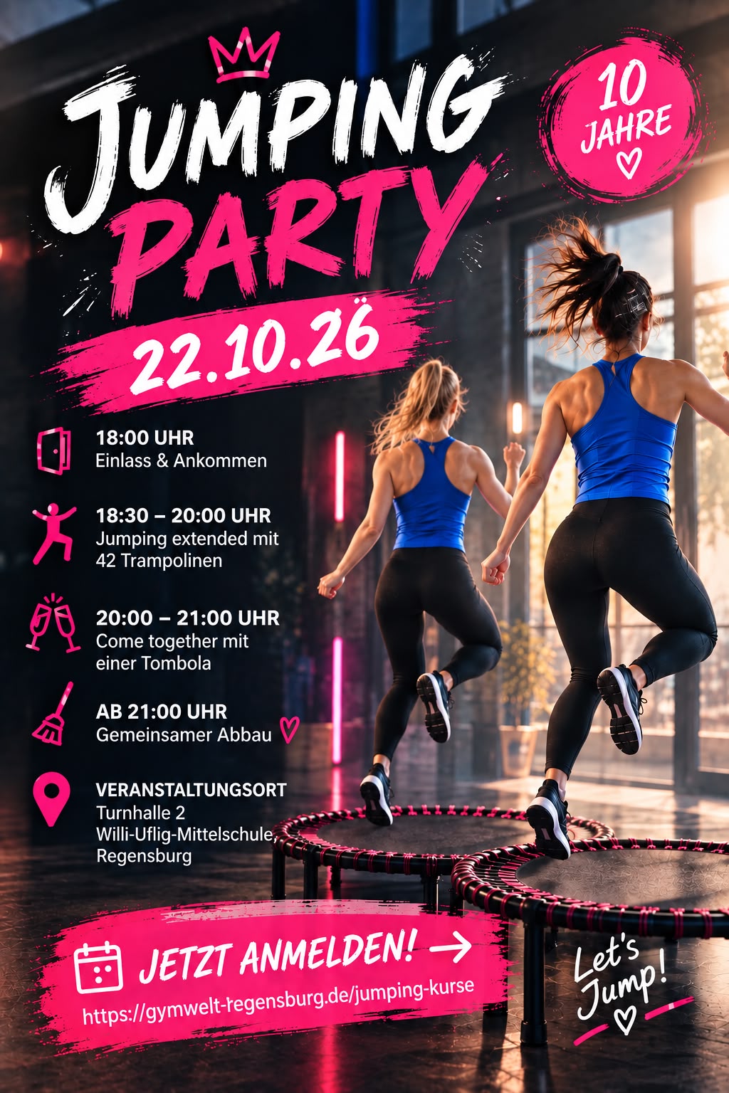 Jumping Fitness Party Flyer